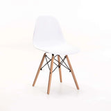 EMMY WOODEN LEG DINING CHAIR - WHITE