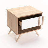 EVE 1 DRAWER PEDESTAL - LIGHT OAK