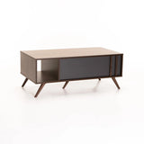 EVE 105x55cm COFFEE TABLE - WALNUT/DARK GREY
