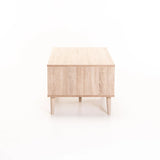 EVE 105x55cm COFFEE TABLE - LIGHT OAK/WHITE