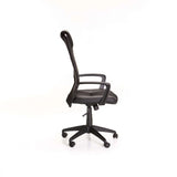 EXEC HIBACK OFFICE CHAIR W-156 - BLACK