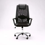 EXEC HIBACK OFFICE CHAIR W-156 CHROME BASE - BLACK