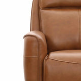 FABIO LEATHER UPPER ARMCHAIR RECLINER - TAN