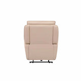 FABIO LEATHER UPPER ARMCHAIR RECLINER - CREAM