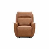 FABIO LEATHER UPPER ARMCHAIR RECLINER - TAN