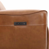 FABIO LEATHER UPPER ARMCHAIR RECLINER - TAN
