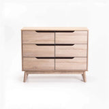 FIN DELUXE 6 DRAWER DRESSER