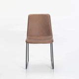 FINA FABRIC DINING CHAIR - BROWN