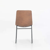 FINA FABRIC DINING CHAIR - BROWN