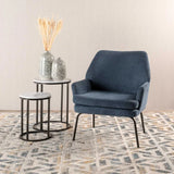 FINLEY FABRIC CHAIR - BLUE