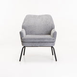 FINLEY FABRIC CHAIR - LIGHT GREY