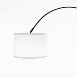 FLOOR LAMP BLACK CURVED METAL ARC 180cm H