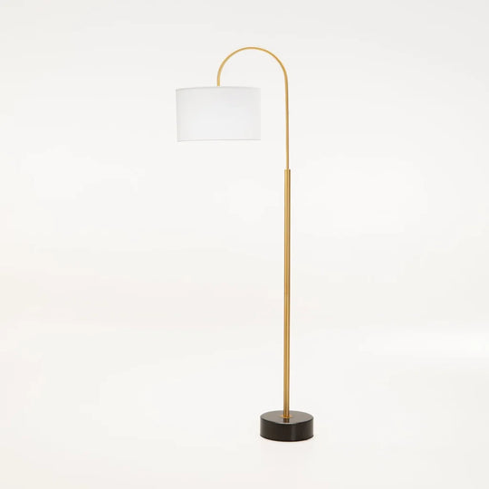 FLOOR LAMP SLIM GOLD METAL ARC 156cm