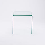 FLUTE 10MM TEMPERED GLASS 3PC SIDE TABLE NEST SET