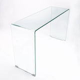 FLUTE 125x40cm 12MM TEMPERED GLASS CONSOLE