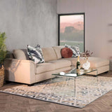 FLUTE 120x60cm 12MM TEMPERED GLASS COFFEE TABLE