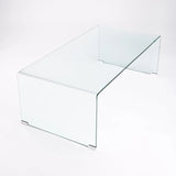 FLUTE 120x60cm 12MM TEMPERED GLASS COFFEE TABLE