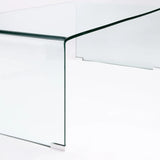 FLUTE 120x60cm 12MM TEMPERED GLASS COFFEE TABLE