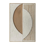 FRAMED ART 11 - ORBIQUE 120x80cm WOOD GRAIN FRAME
