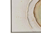 FRAMED ART 14 - HALO 100x100cm CHAMPAGNE FRAME