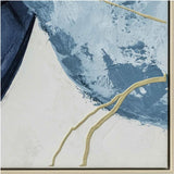 FRAMED ART 18 - AZURE 120x80cm WOOD GRAIN FRAME