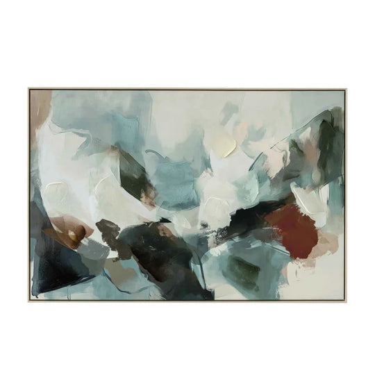 FRAMED ART 20 - MEADOW 120x80cm WOOD GRAIN FRAME