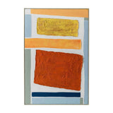 FRAMED ART 4 - COLOURGRID 120x80cm WHITE FRAME