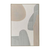 FRAMED ART 6 - EARTHY 120x80cm LIGHT WOOD GRAIN FRAME