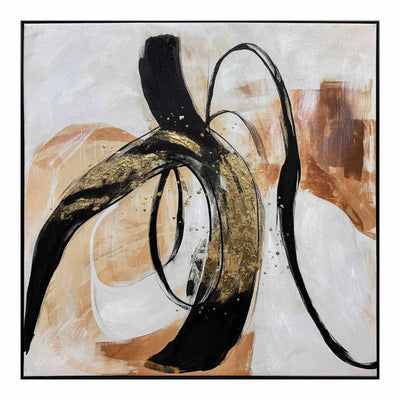 FRAMED ART FA1 - GILDED 75x75cm BLACK FRAME