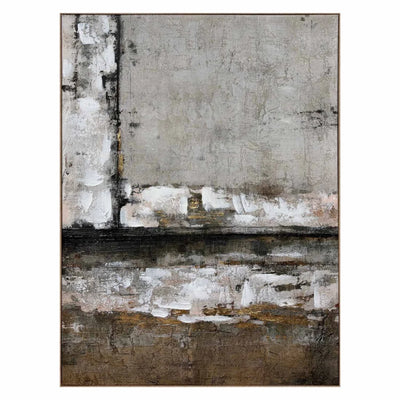 FRAMED ART FA3 - FROST 75x100cm WOOD GRAIN FRAME