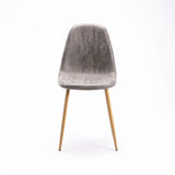 GAL FABRIC DINING CHAIR - GREY/NAT LEG
