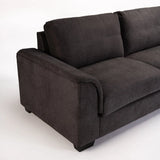 GIA FABRIC CORNER CHAISE-DARK GREY-RIGHT