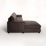 GIA FABRIC CORNER CHAISE-DARK GREY-LEFT