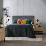 GIGI VELVET TOUCH DOUBLE HEADBOARD - GREY