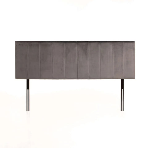 GIGI VELVET TOUCH KING HEADBOARD - GREY