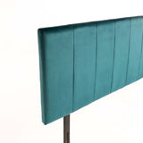 GIGI VELVET TOUCH QUEEN HEADBOARD - TEAL