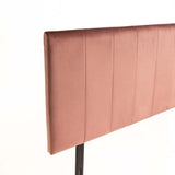 GIGI VELVET TOUCH DOUBLE HEADBOARD - BLUSH