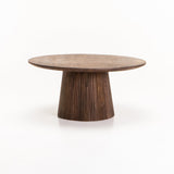 GOA 80cm ROUND SOLID WOOD CT - LIGHT BROWN