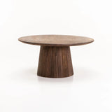 GOA 80cm ROUND SOLID WOOD CT - LIGHT BROWN