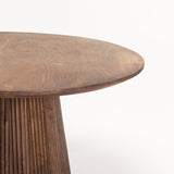 GOA 80cm ROUND SOLID WOOD CT - LIGHT BROWN