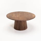 GOA 80cm ROUND SOLID WOOD CT - LIGHT BROWN