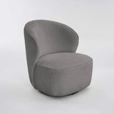 GRACE FABRIC CHAIR W/SWIVEL - GREY