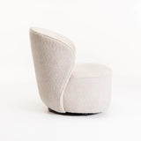 GRACE FABRIC CHAIR W/SWIVEL - OATMEAL