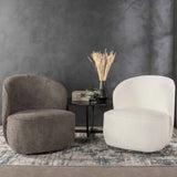 GRACE FABRIC CHAIR W/SWIVEL - CREAM