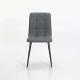 GRACO LEATHER TOUCH DINING CHAIR - GREY