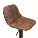 HARLEY FABRIC BARSTOOL - BROWN