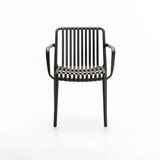 IBIZA CHAIR W/ARMS - DARK GREY