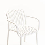 IBIZA CHAIR W/ARMS - WHITE