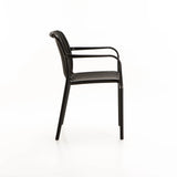 IBIZA CHAIR W/ARMS - BLACK