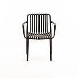 IBIZA CHAIR W/ARMS - BLACK